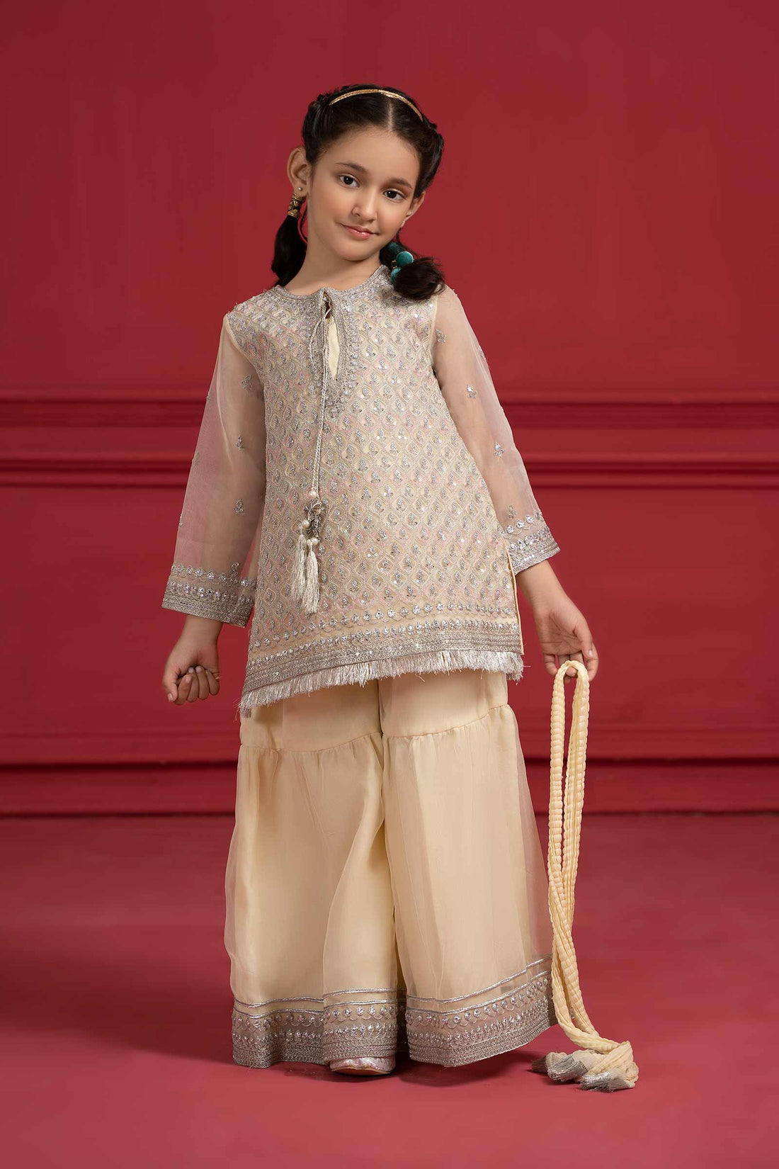 Maria B | Suit Lime Yellow MKS-W23-23 - by - Libasekhas UK - Registered Vendor of : Maria B - 100% Original Designer Dresss
