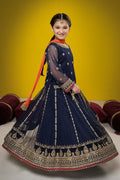 Maria B | Suit Navy Blue MKS-W23-35 - by - Libasekhas UK - Registered Vendor of : Maria B - 100% Original Designer Dresss