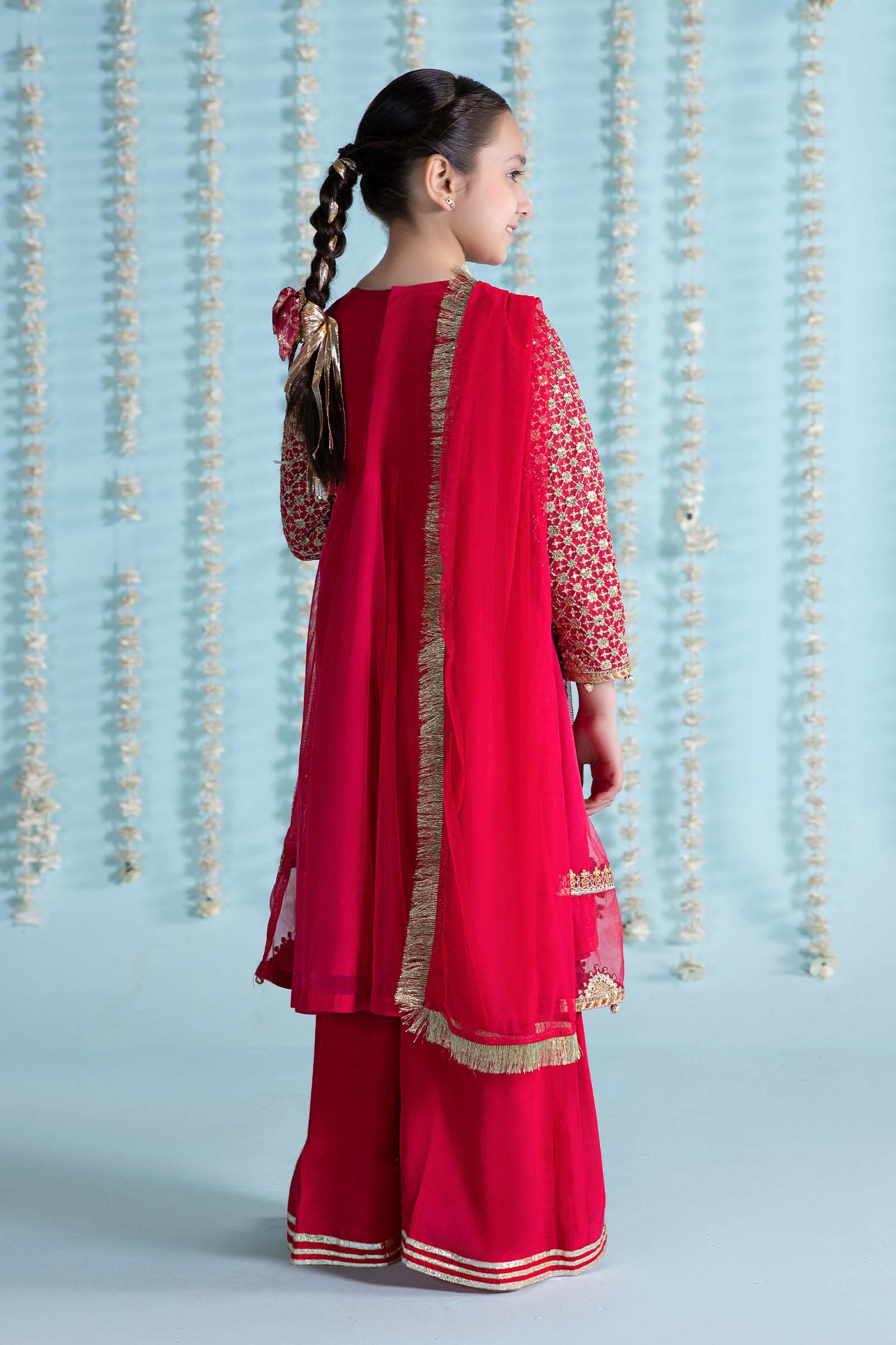 Maria B | 3 Piece Embroidered Net Suit | MKS-EA24-02 - by - Libasekhas UK - Registered Vendor of : Maria B - 100% Original Designer Dresss