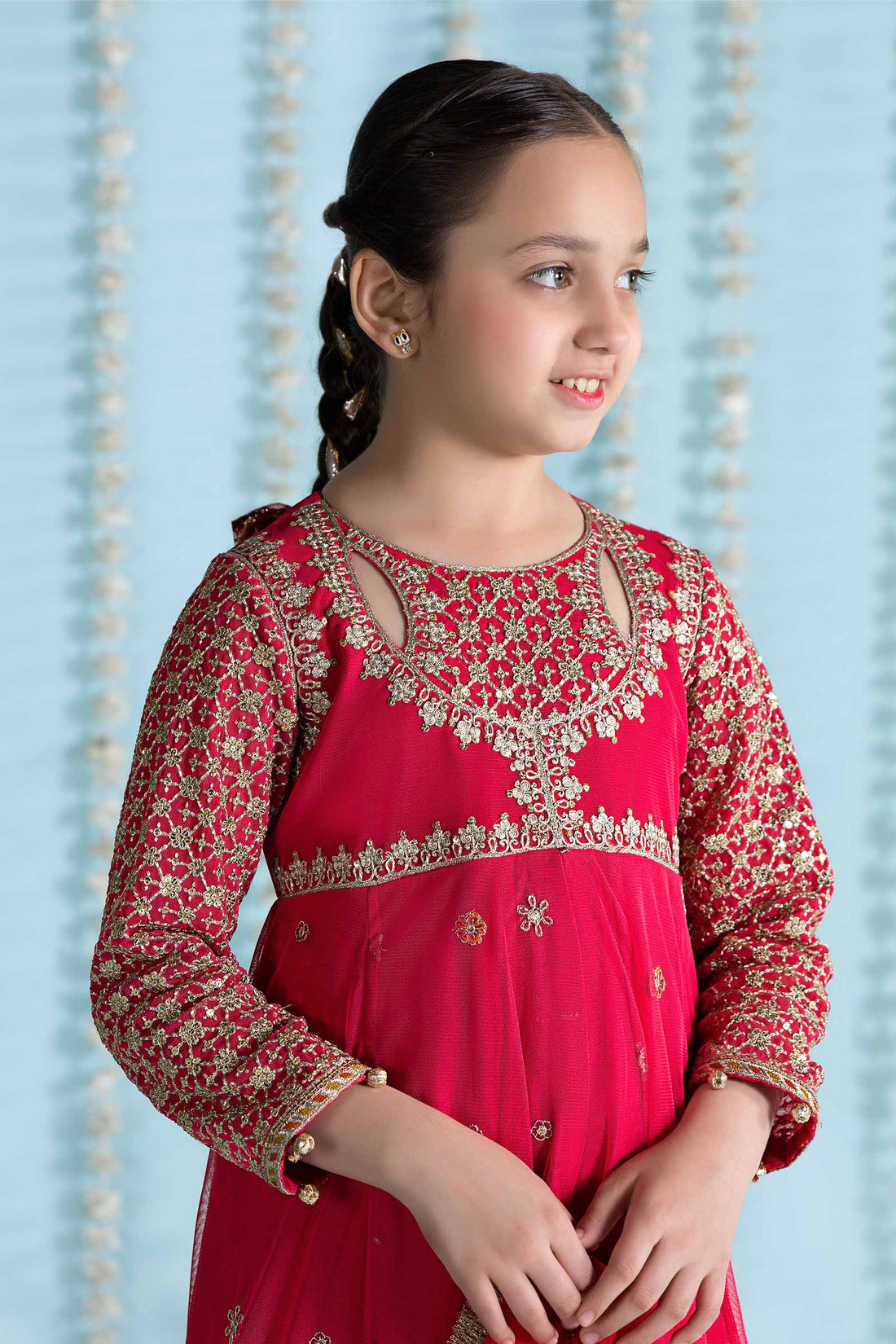 Maria B | 3 Piece Embroidered Net Suit | MKS-EA24-02 - by - Libasekhas UK - Registered Vendor of : Maria B - 100% Original Designer Dresss