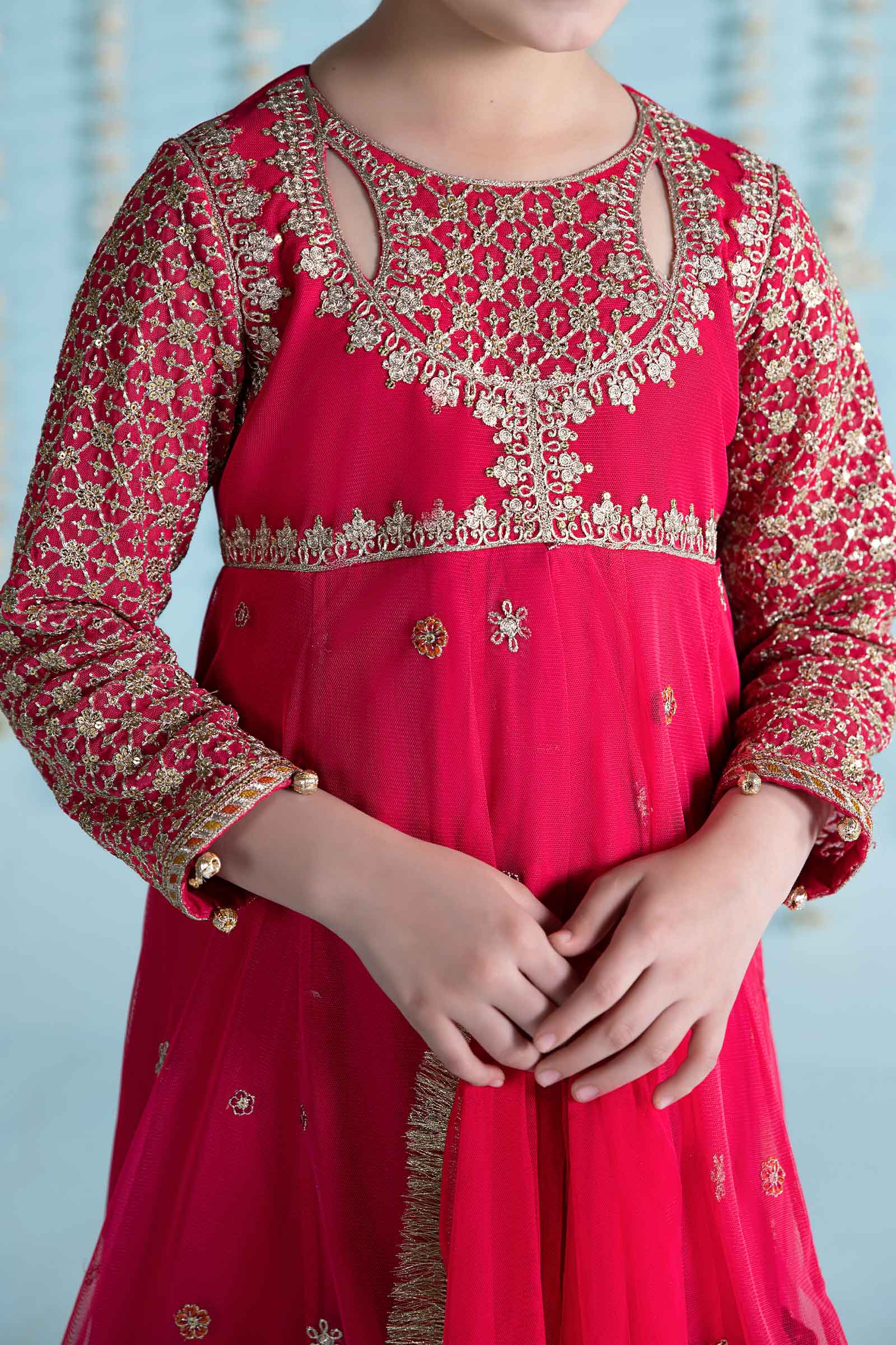 Maria B | 3 Piece Embroidered Net Suit | MKS-EA24-02 - by - Libasekhas UK - Registered Vendor of : Maria B - 100% Original Designer Dresss
