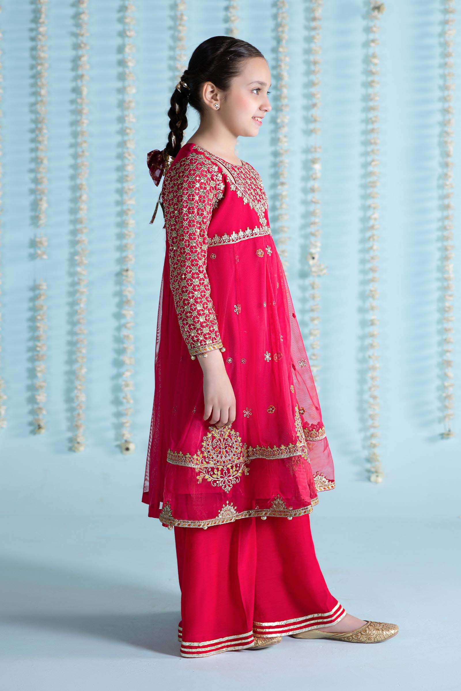 Maria B | 3 Piece Embroidered Net Suit | MKS-EA24-02 - by - Libasekhas UK - Registered Vendor of : Maria B - 100% Original Designer Dresss