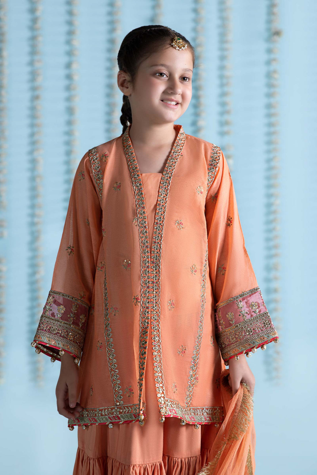 Maria B | 3 Piece Embroidered Paper Cotton Suit | MKS-EA24-04 - by - Libasekhas UK - Registered Vendor of : Maria B - 100% Original Designer Dresss