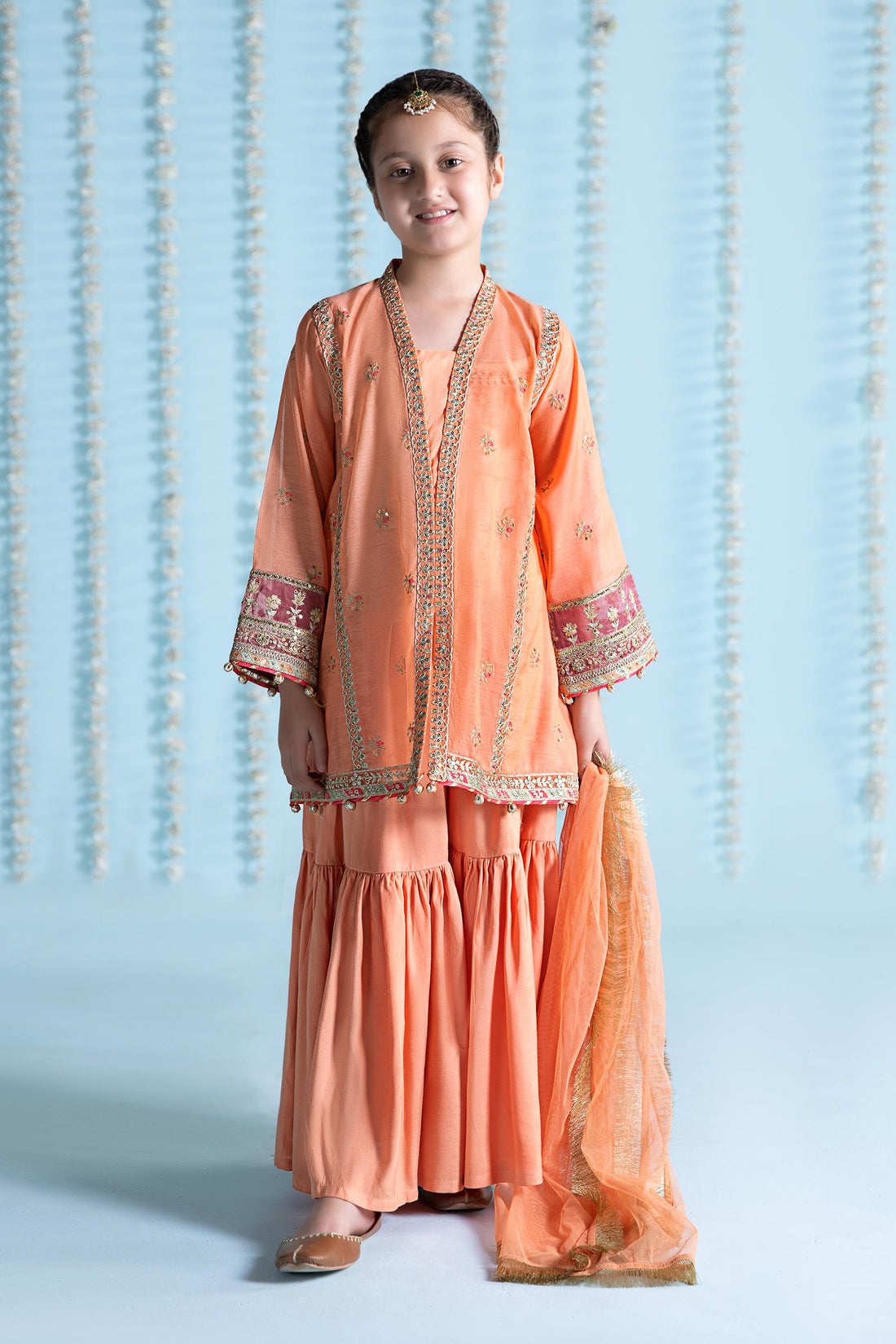 Maria B | 3 Piece Embroidered Paper Cotton Suit | MKS-EA24-04 - by - Libasekhas UK - Registered Vendor of : Maria B - 100% Original Designer Dresss