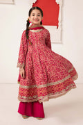 Maria B | 3 Piece Printed Raw Silk Suit | MKS-EA24-05 - by - Libasekhas UK - Registered Vendor of : Maria B - 100% Original Designer Dresss