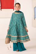 Maria B | 3 Piece Printed Raw Silk Suit | MKS-EA24-05 - by - Libasekhas UK - Registered Vendor of : Maria B - 100% Original Designer Dresss