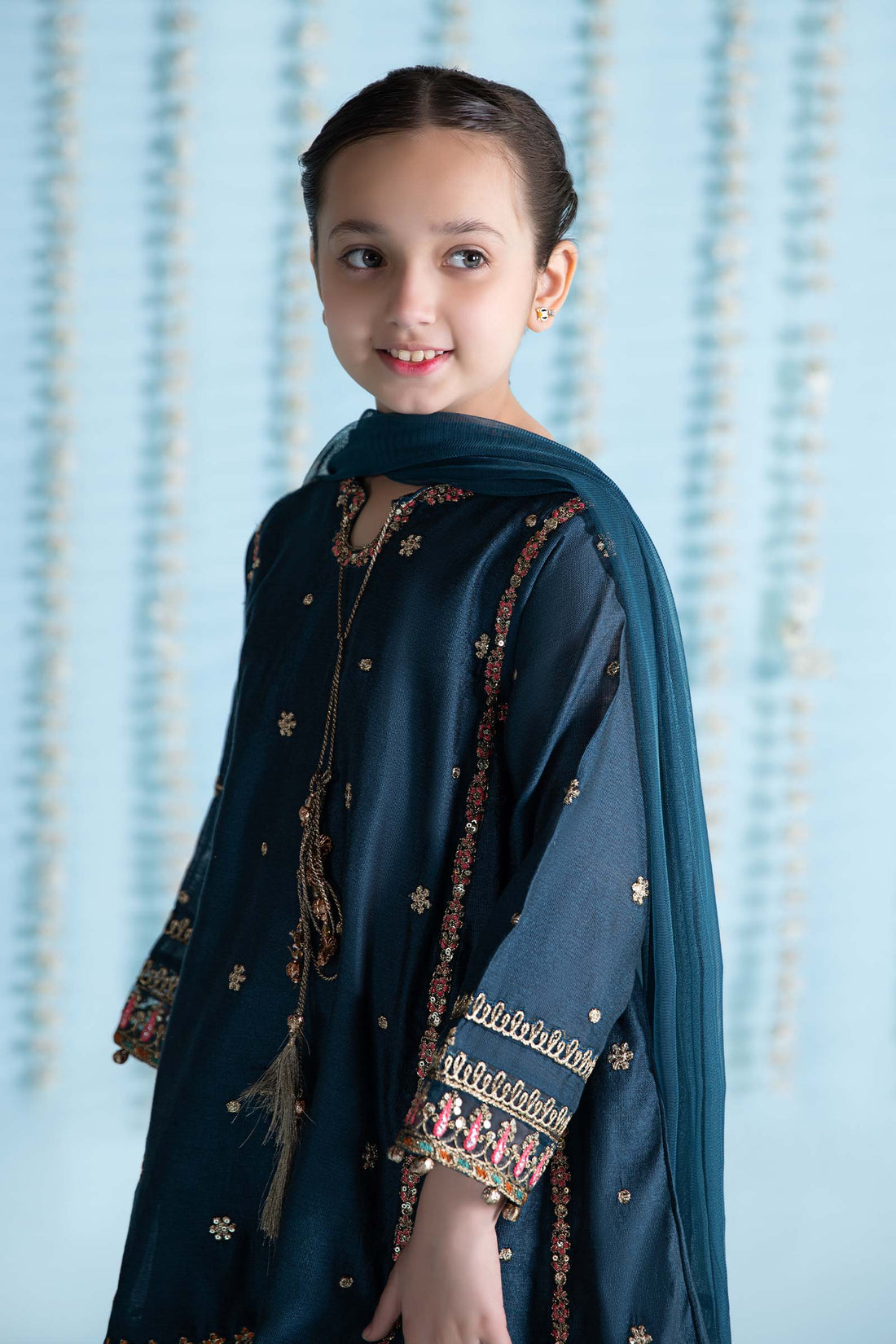 Maria B | 3 Piece Embroidered Yarn Dyed Suit | MKS-EA24-19 - by - Libasekhas UK - Registered Vendor of : Maria B - 100% Original Designer Dresss