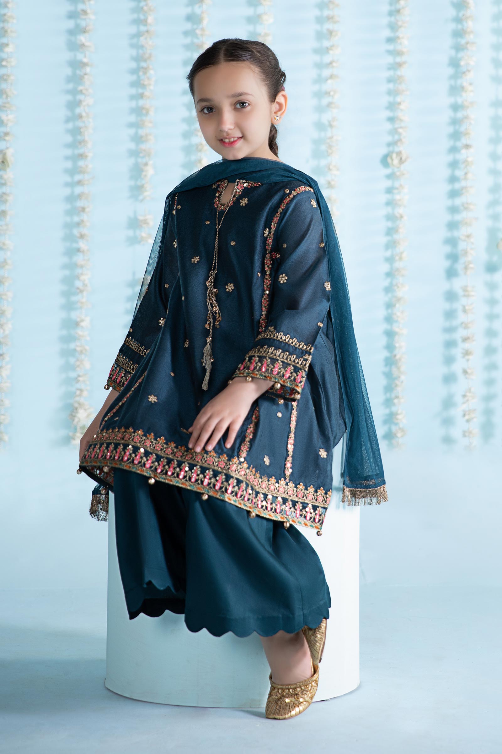 Maria B | 3 Piece Embroidered Yarn Dyed Suit | MKS-EA24-19 - by - Libasekhas UK - Registered Vendor of : Maria B - 100% Original Designer Dresss