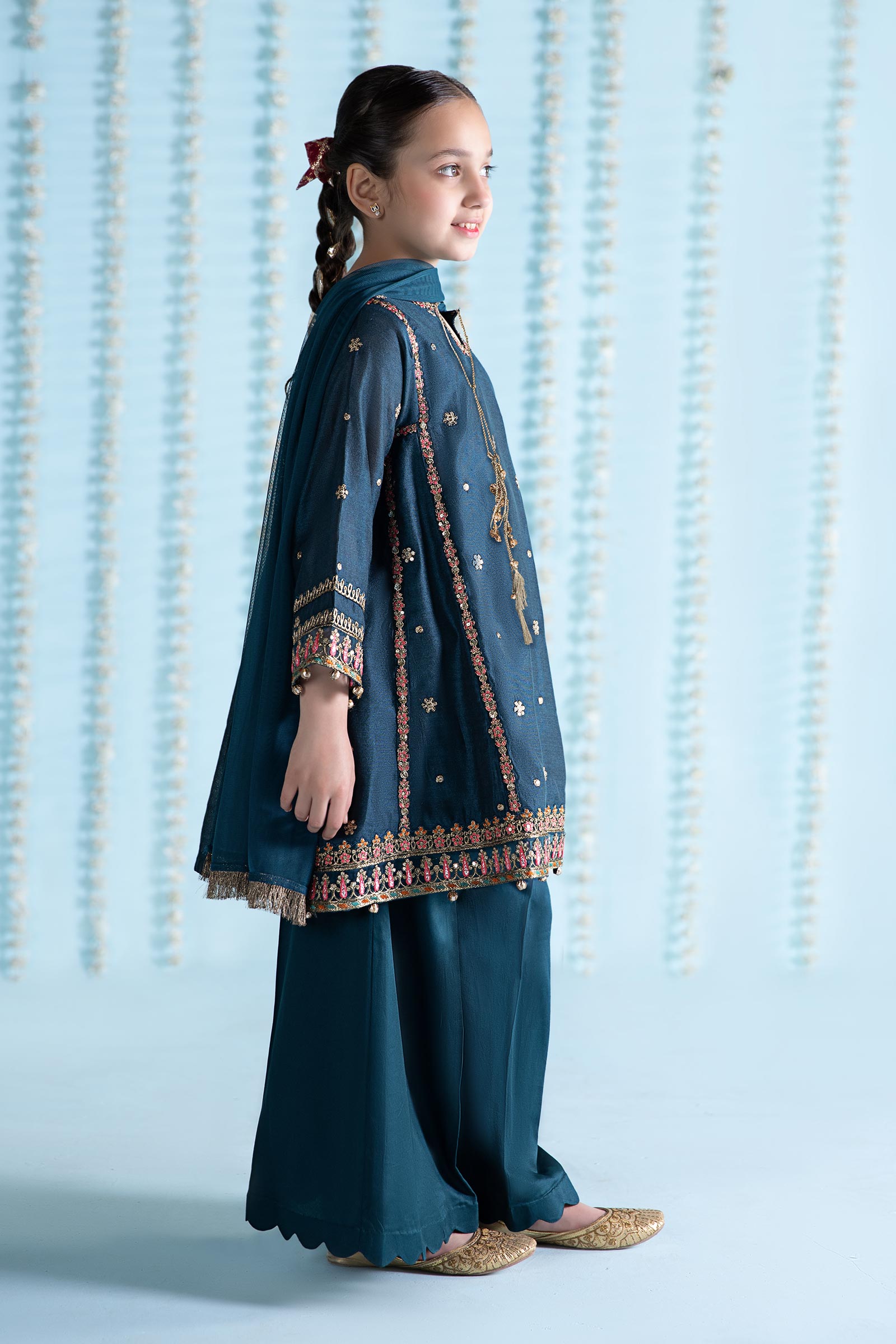 Maria B | 3 Piece Embroidered Yarn Dyed Suit | MKS-EA24-19 - by - Libasekhas UK - Registered Vendor of : Maria B - 100% Original Designer Dresss