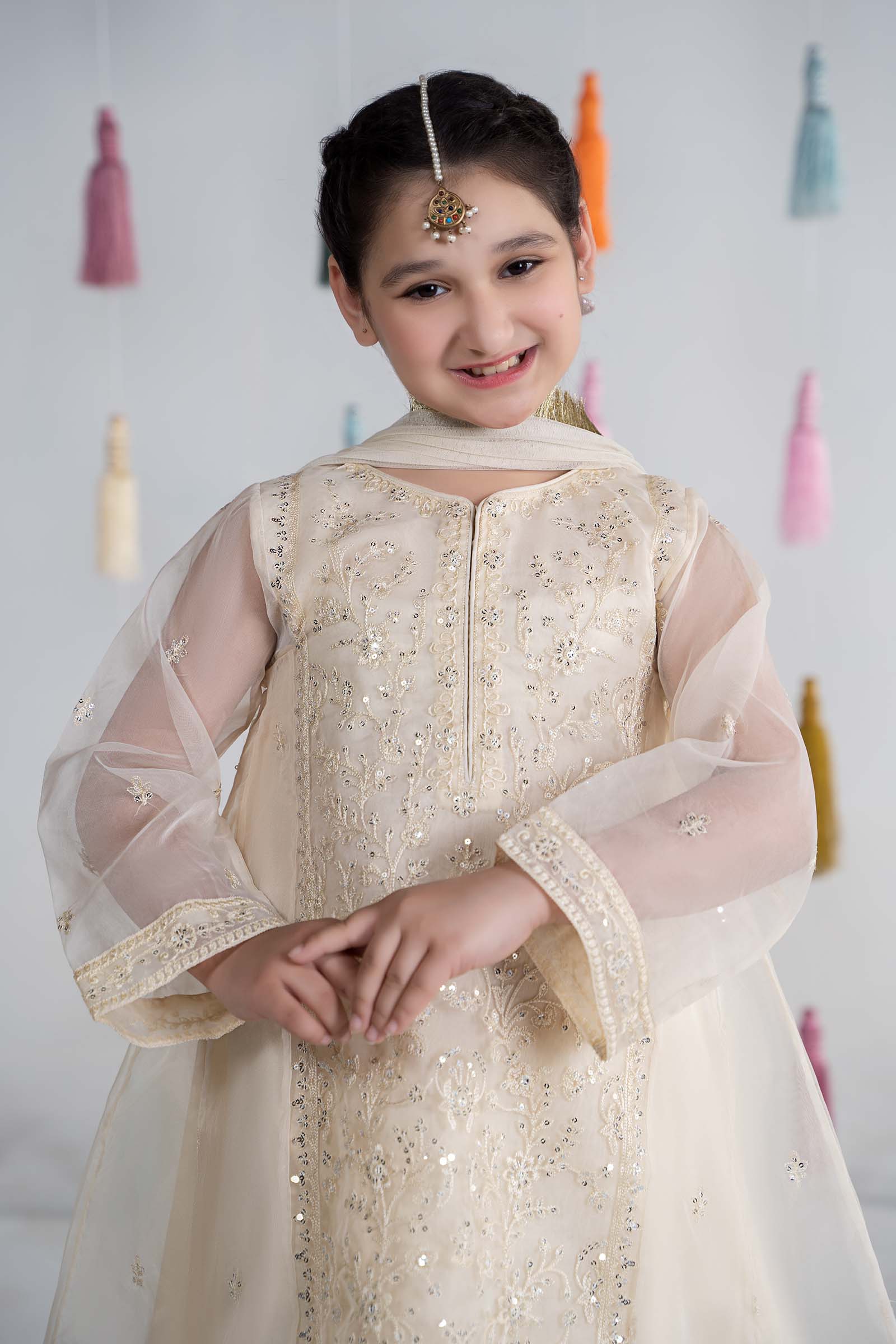 Maria B | 3 Piece Embroidered Organza Suit | MKS-EA24-25 - by - Libasekhas UK - Registered Vendor of : Maria B - 100% Original Designer Dresss