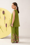 kids-clothes-mks-ea26-04-green by Maria B Kids - Designer Dress  - Type : KidsClothes - Available at Libasekhas UK - 100% Original 