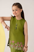 kids-clothes-mks-ea26-04-green by Maria B Kids - Designer Dress  - Type : KidsClothes - Available at Libasekhas UK - 100% Original 