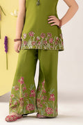 kids-clothes-mks-ea26-04-green by Maria B Kids - Designer Dress  - Type : KidsClothes - Available at Libasekhas UK - 100% Original 