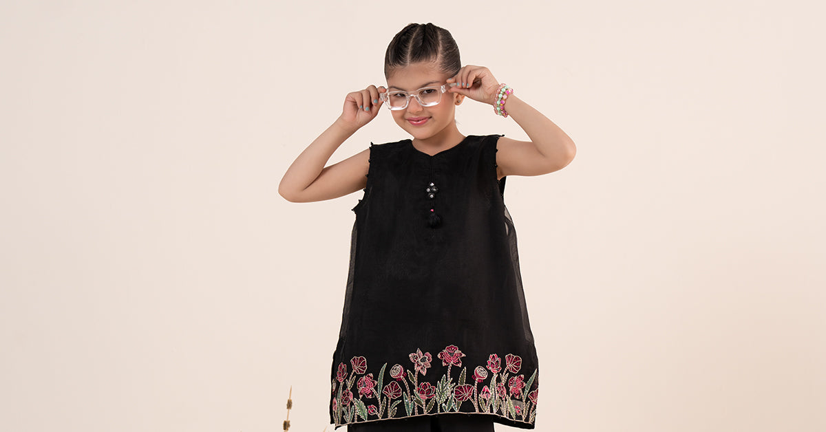 kids-clothes-mks-ea26-04-black by Maria B Kids - Designer Dress  - Type : KidsClothes - Available at Libasekhas UK - 100% Original 
