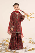 kids-clothes-mks-ea26-05-maroon by Maria B Kids - Designer Dress  - Type : KidsClothes - Available at Libasekhas UK - 100% Original 
