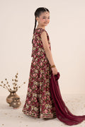 kids-clothes-mks-ea26-07-maroon by Maria B Kids - Designer Dress  - Type : KidsClothes - Available at Libasekhas UK - 100% Original 