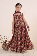 kids-clothes-mks-ea26-07-maroon by Maria B Kids - Designer Dress  - Type : KidsClothes - Available at Libasekhas UK - 100% Original 