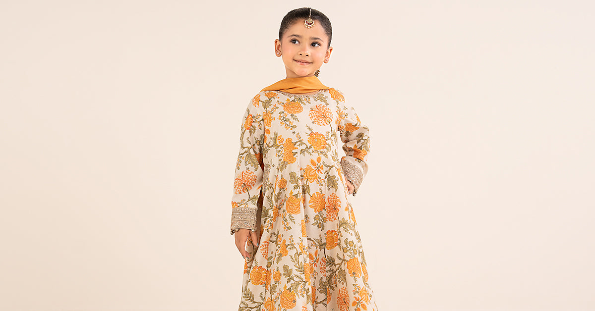 kids-clothes-mks-ea26-12-off-white by Maria B Kids - Designer Dress  - Type : KidsClothes - Available at Libasekhas UK - 100% Original 