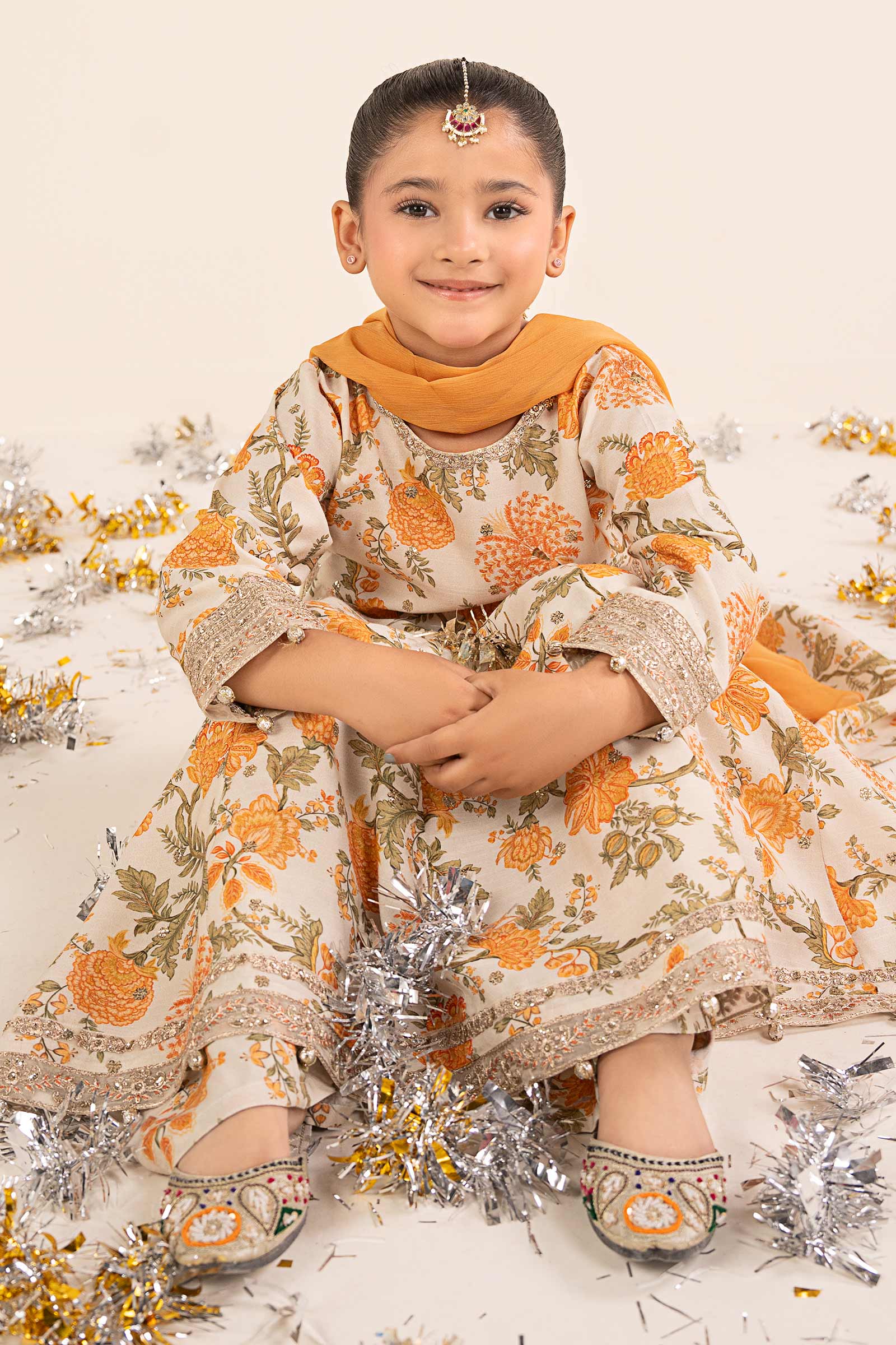 kids-clothes-mks-ea26-12-off-white by Maria B Kids - Designer Dress  - Type : KidsClothes - Available at Libasekhas UK - 100% Original 