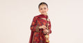 kids-clothes-mks-ea26-12-maroon by Maria B Kids - Designer Dress  - Type : KidsClothes - Available at Libasekhas UK - 100% Original 