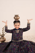 kids-clothes-mks-ea26-17-navy-blue by Maria B Kids - Designer Dress  - Type : KidsClothes - Available at Libasekhas UK - 100% Original 