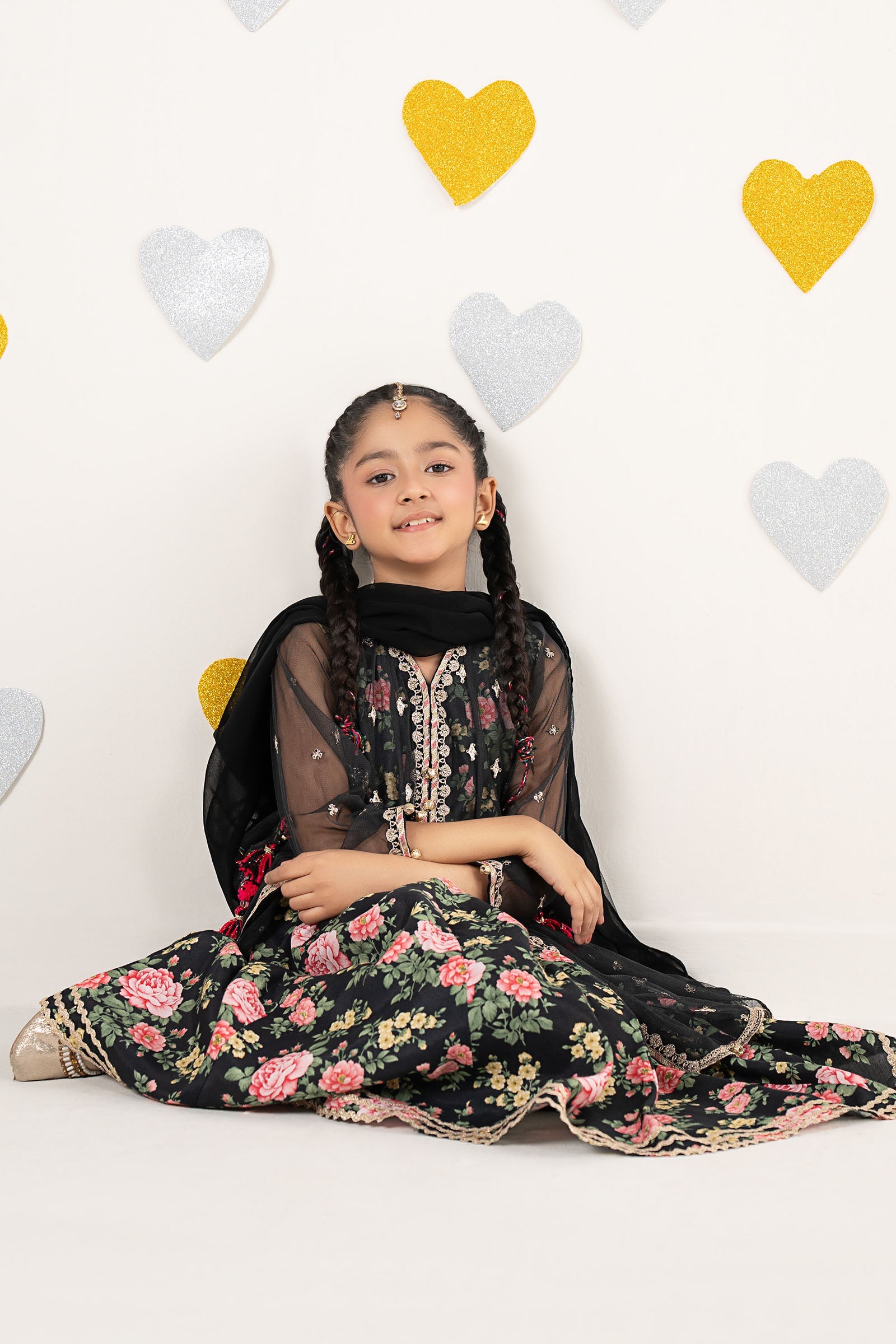 kids-clothes-mks-ea26-18-black by Maria B Kids - Designer Dress  - Type : KidsClothes - Available at Libasekhas UK - 100% Original 