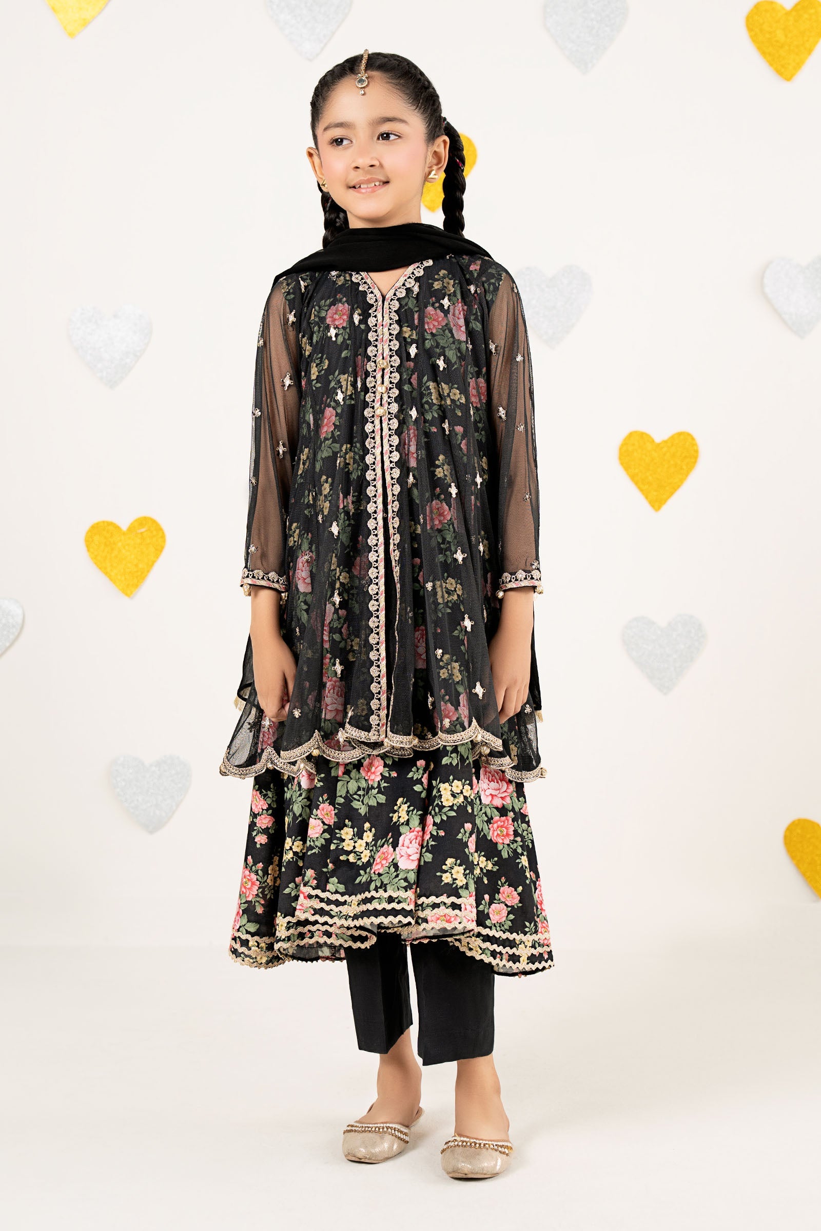 kids-clothes-mks-ea26-18-black by Maria B Kids - Designer Dress  - Type : KidsClothes - Available at Libasekhas UK - 100% Original 