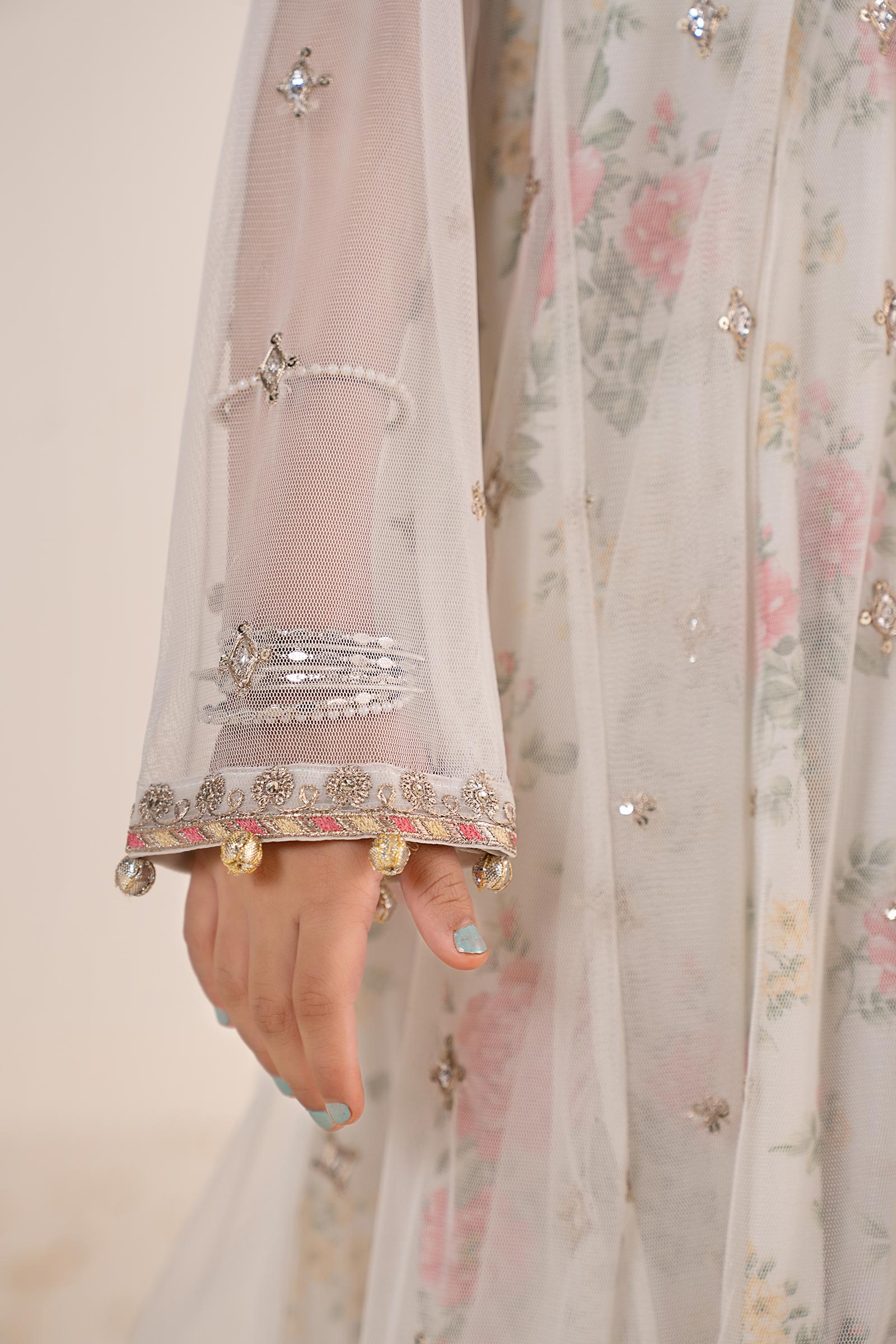 kids-clothes-mks-ea26-18-off-white by Maria B Kids - Designer Dress  - Type : KidsClothes - Available at Libasekhas UK - 100% Original 