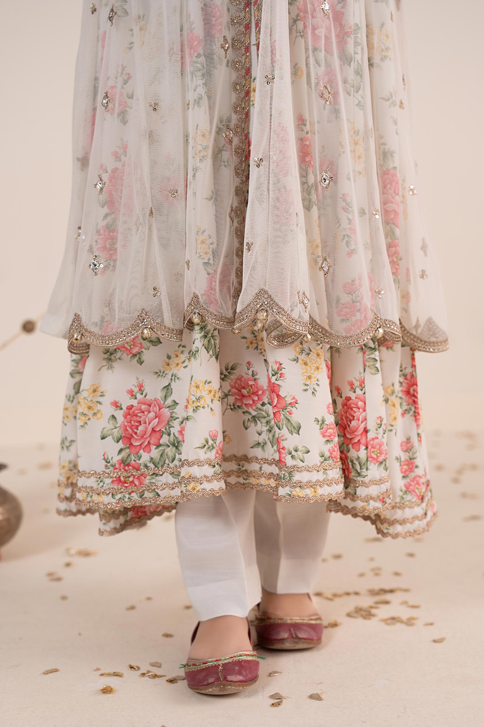 kids-clothes-mks-ea26-18-off-white by Maria B Kids - Designer Dress  - Type : KidsClothes - Available at Libasekhas UK - 100% Original 