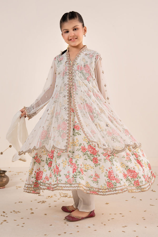 kids-clothes-mks-ea26-18-off-white by Maria B Kids - Designer Dress  - Type : KidsClothes - Available at Libasekhas UK - 100% Original 