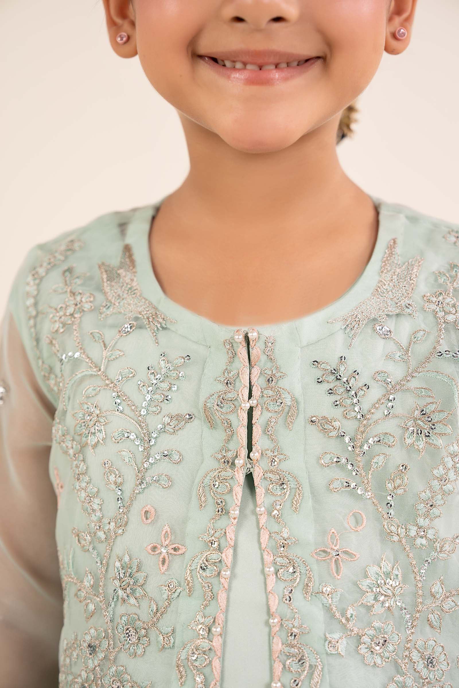 kids-clothes-mks-ea26-20-light-blue by Maria B Kids - Designer Dress  - Type : KidsClothes - Available at Libasekhas UK - 100% Original 