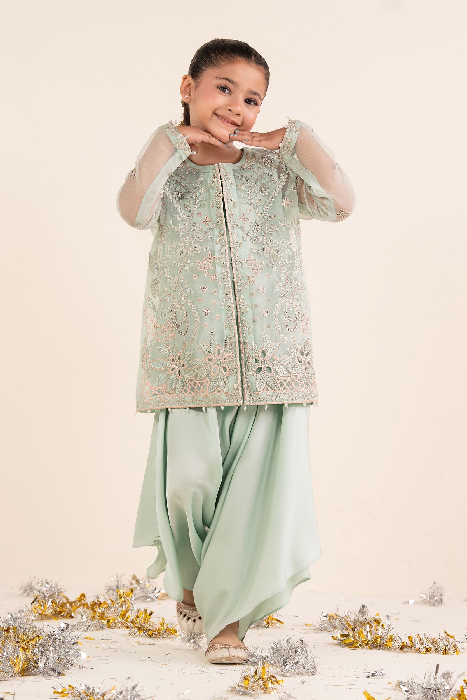kids-clothes-mks-ea26-20-light-blue by Maria B Kids - Designer Dress  - Type : KidsClothes - Available at Libasekhas UK - 100% Original 