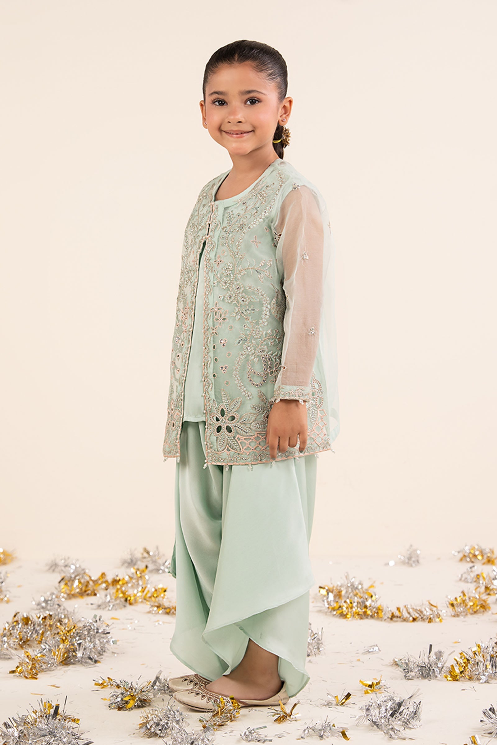kids-clothes-mks-ea26-20-light-blue by Maria B Kids - Designer Dress  - Type : KidsClothes - Available at Libasekhas UK - 100% Original 
