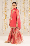 2 Piece Embroidered Organza Suit - Kids Clothing - available at Maria Faisal in UK and USA.