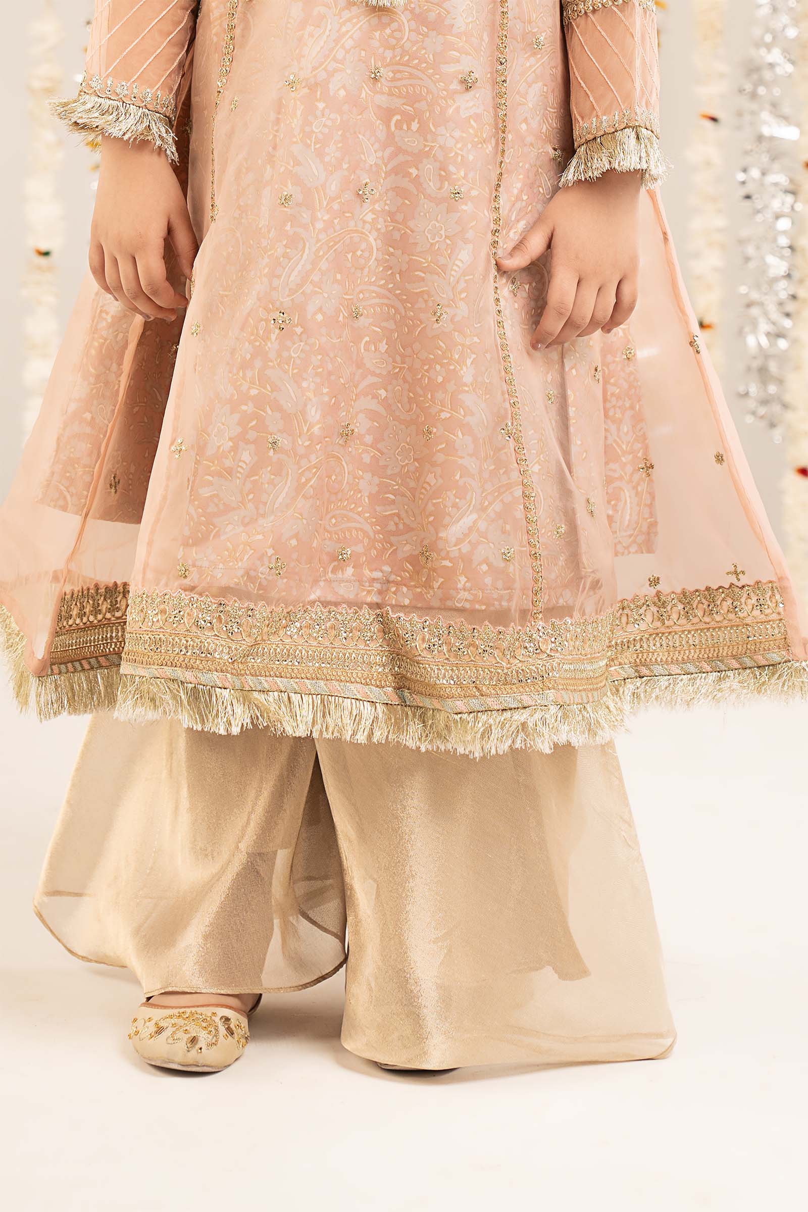 2 Piece Embroidered Organza Suit - Kids Clothing - available at Maria Faisal in UK and USA.