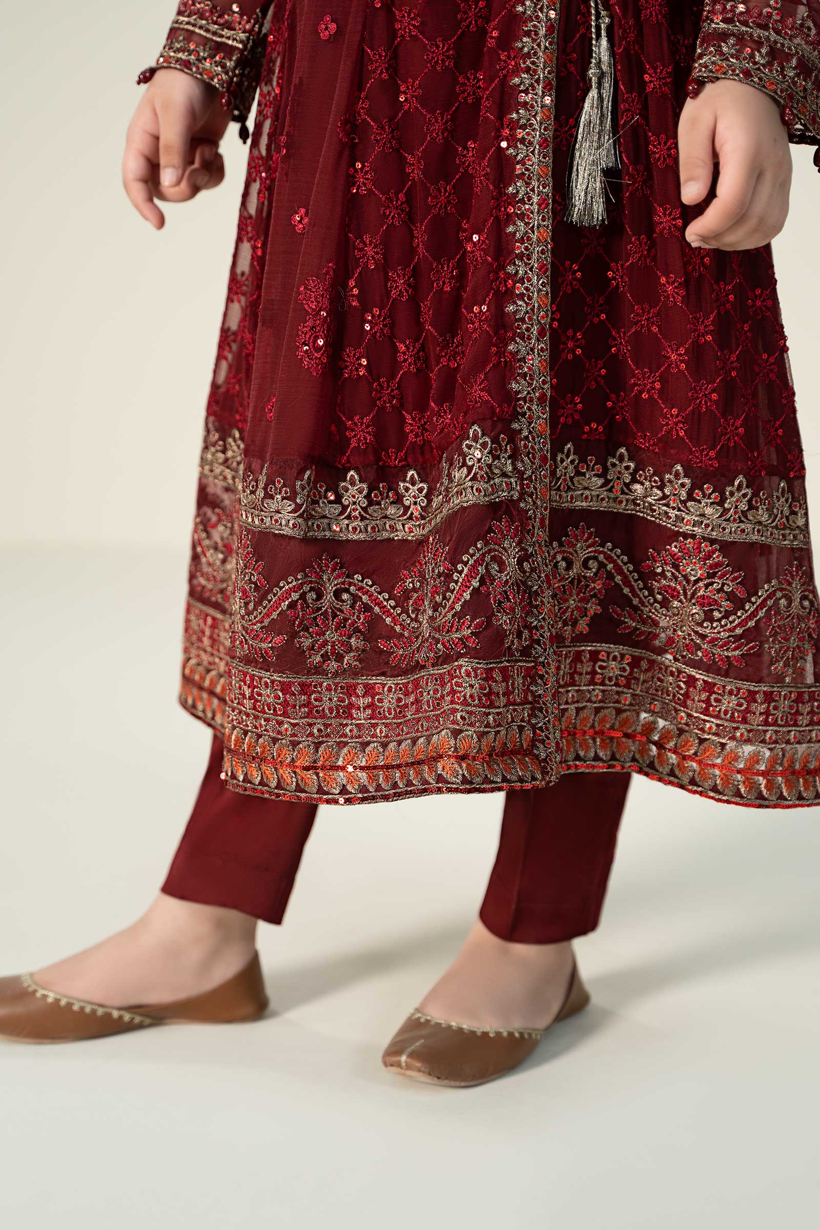 Maria B | 3 Piece Embroidered Suit | MKS-EF23-32R1 - by - Libasekhas UK - Registered Vendor of : Maria B - 100% Original Designer Dresss
