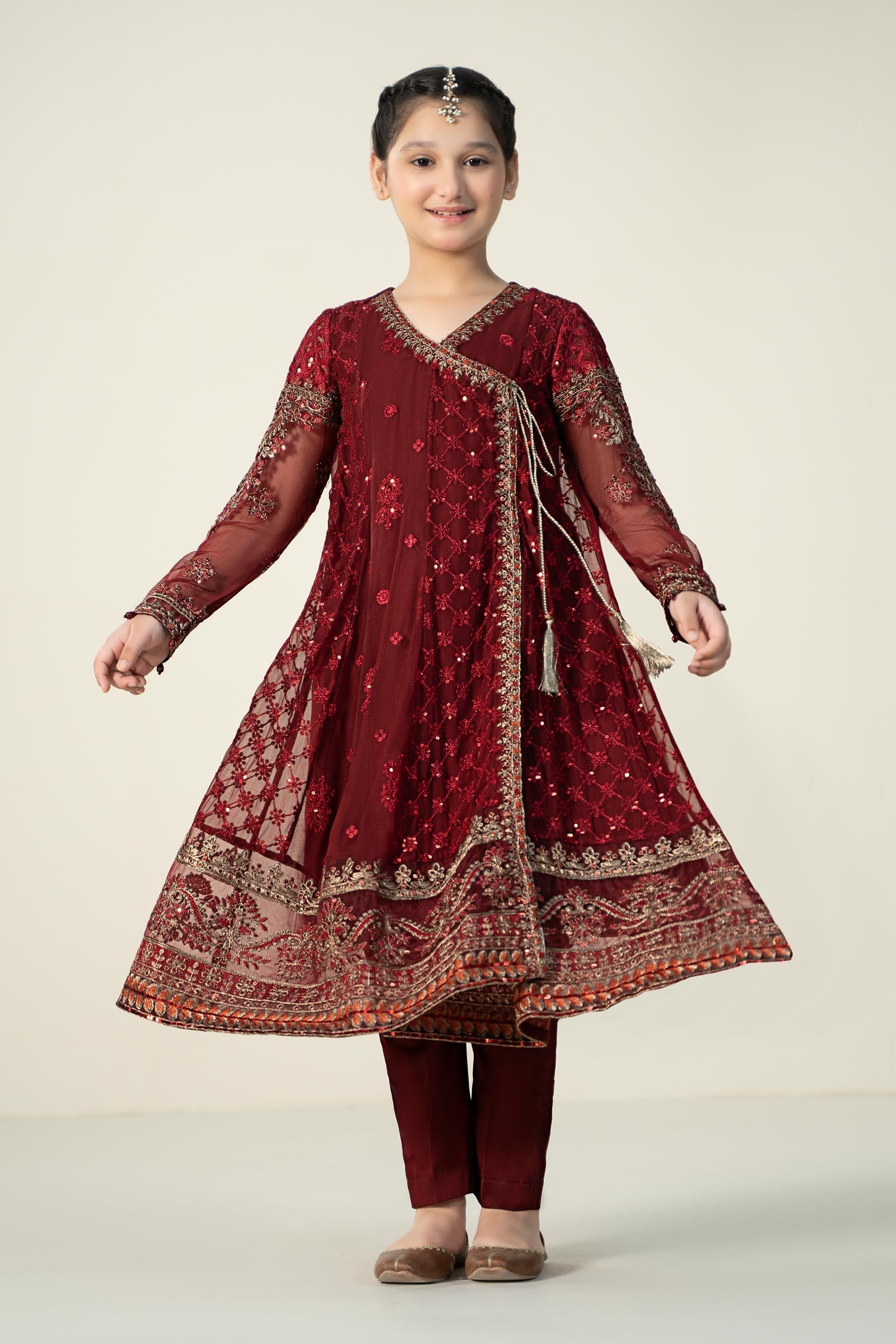 Maria B | 3 Piece Embroidered Suit | MKS-EF23-32R1 - by - Libasekhas UK - Registered Vendor of : Maria B - 100% Original Designer Dresss