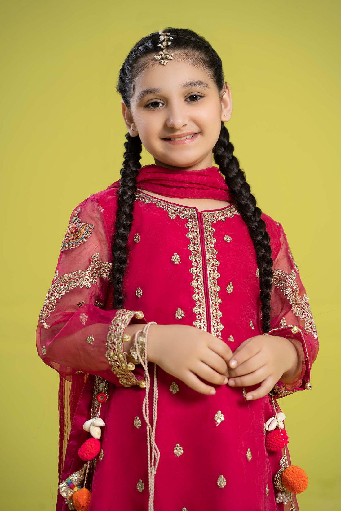 Maria B | 3 Piece Embroidered Organza Suit | MKS-EF24-23 - by - Libasekhas UK - Registered Vendor of : Maria B - 100% Original Designer Dresss