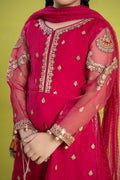 Maria B | 3 Piece Embroidered Organza Suit | MKS-EF24-23 - by - Libasekhas UK - Registered Vendor of : Maria B - 100% Original Designer Dresss