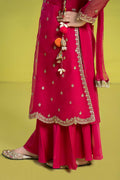 Maria B | 3 Piece Embroidered Organza Suit | MKS-EF24-23 - by - Libasekhas UK - Registered Vendor of : Maria B - 100% Original Designer Dresss