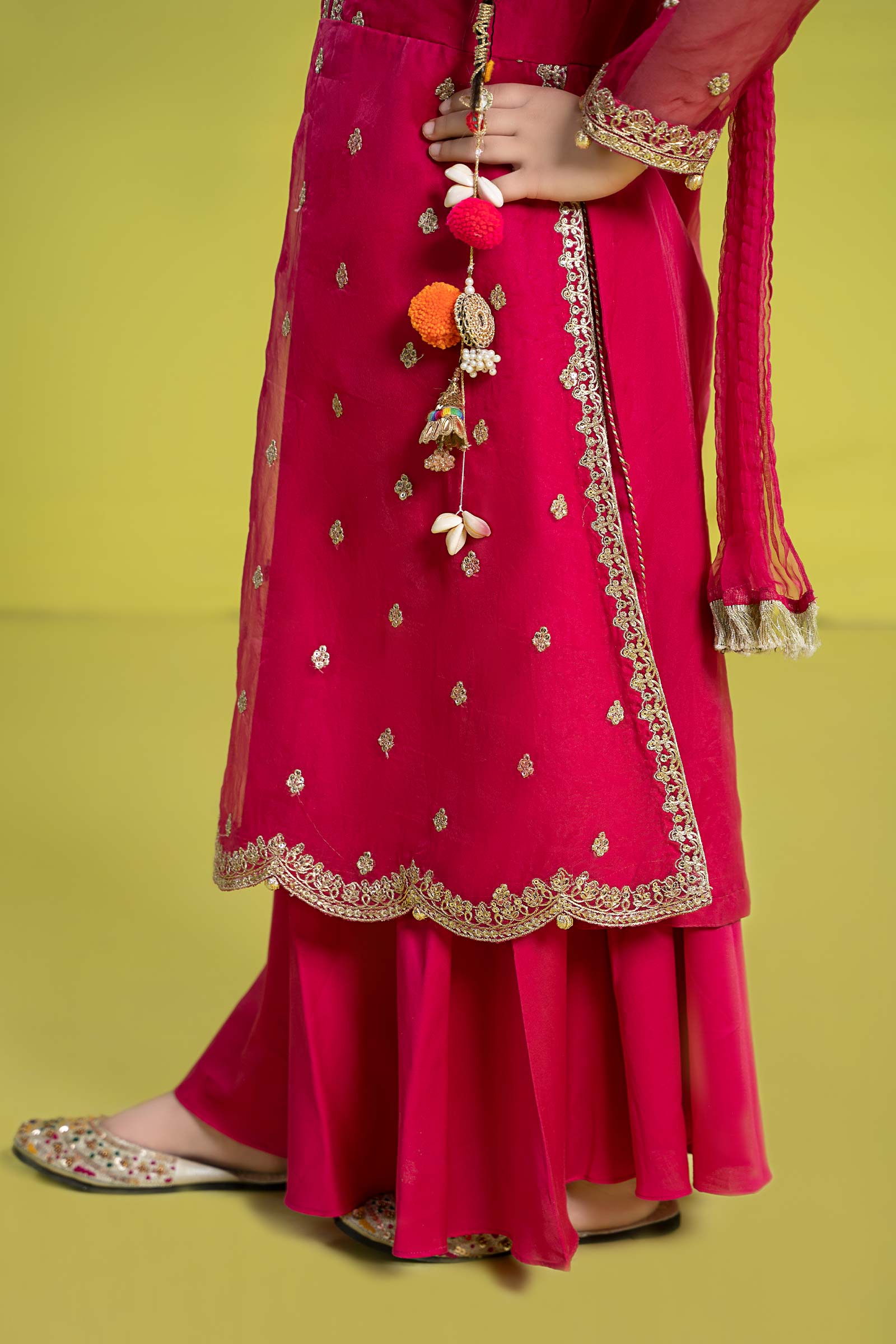 Maria B | 3 Piece Embroidered Organza Suit | MKS-EF24-23 - by - Libasekhas UK - Registered Vendor of : Maria B - 100% Original Designer Dresss