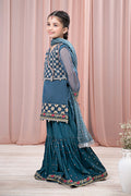 Maria B | 3 Piece Embroidered Organza Suit | MKS-EF24-29 - by - Libasekhas UK - Registered Vendor of : Maria B - 100% Original Designer Dresss