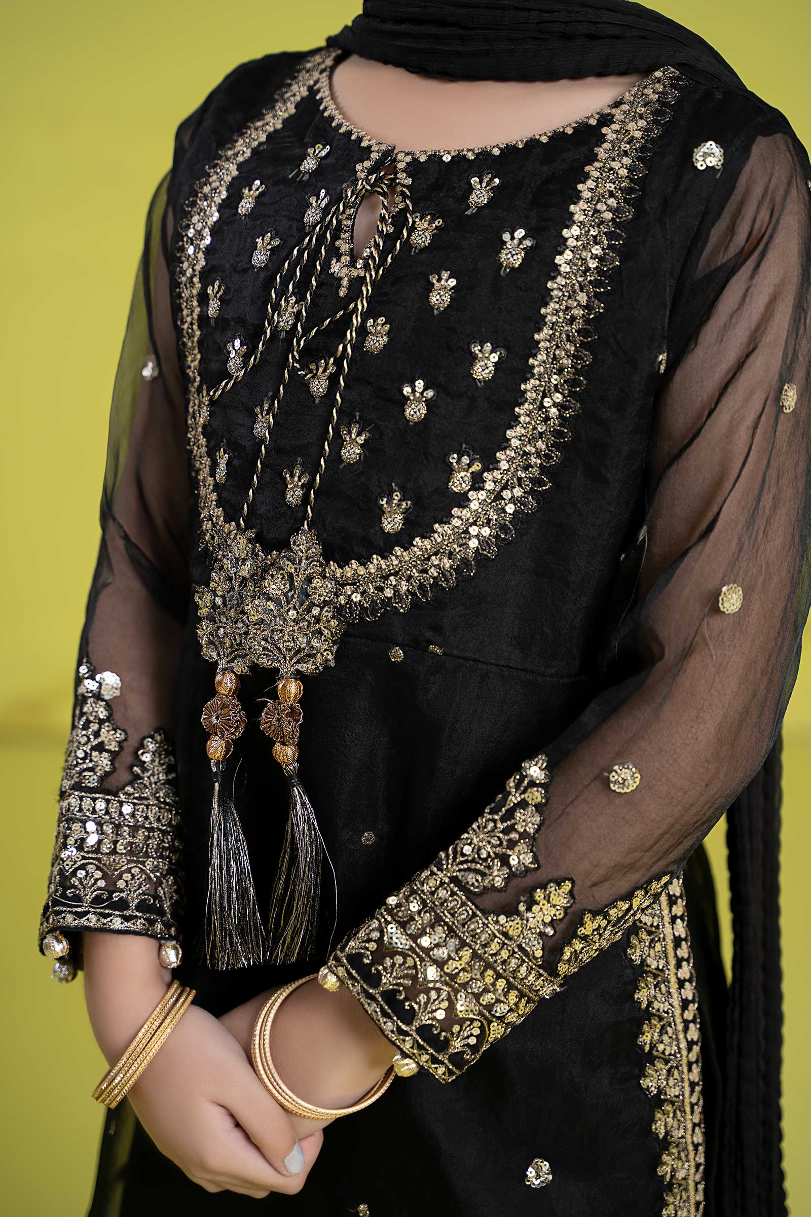 Maria B | 3 Piece Embroidered Organza Suit | MKS-EF24-37 - by - Libasekhas UK - Registered Vendor of : Maria B - 100% Original Designer Dresss