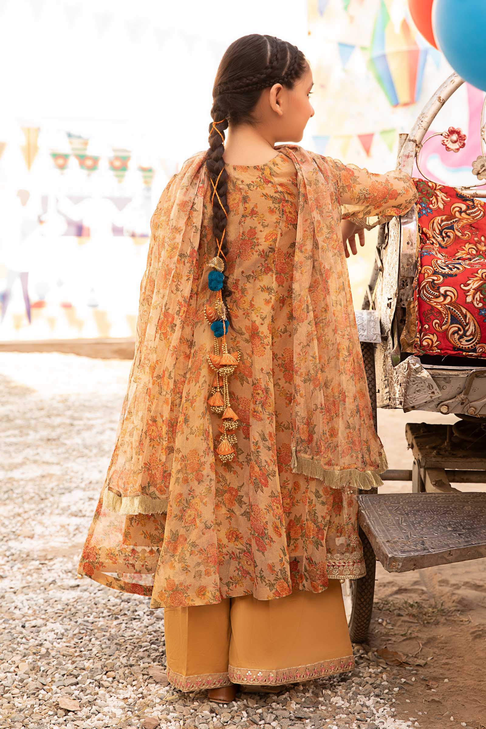 Maria B | 3 Piece Embroidered Zari Masoori Organza Suit | MKS-EF24-38 - by - Libasekhas UK - Registered Vendor of : Maria B - 100% Original Designer Dresss