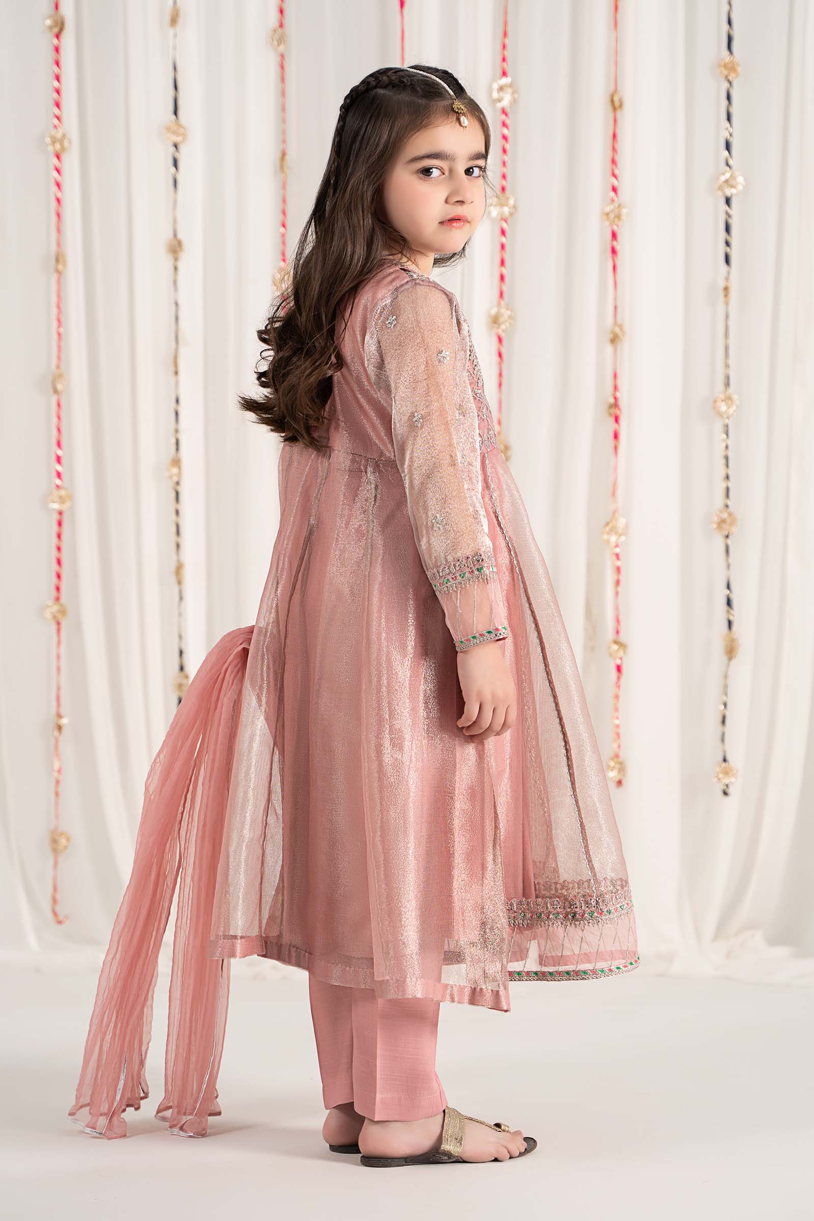 Maria B | 3 Piece Embroidered Zari Net Suit | MKS-EF25-01 - by - Libasekhas UK - Registered Vendor of : Maria B - 100% Original Designer Dresss