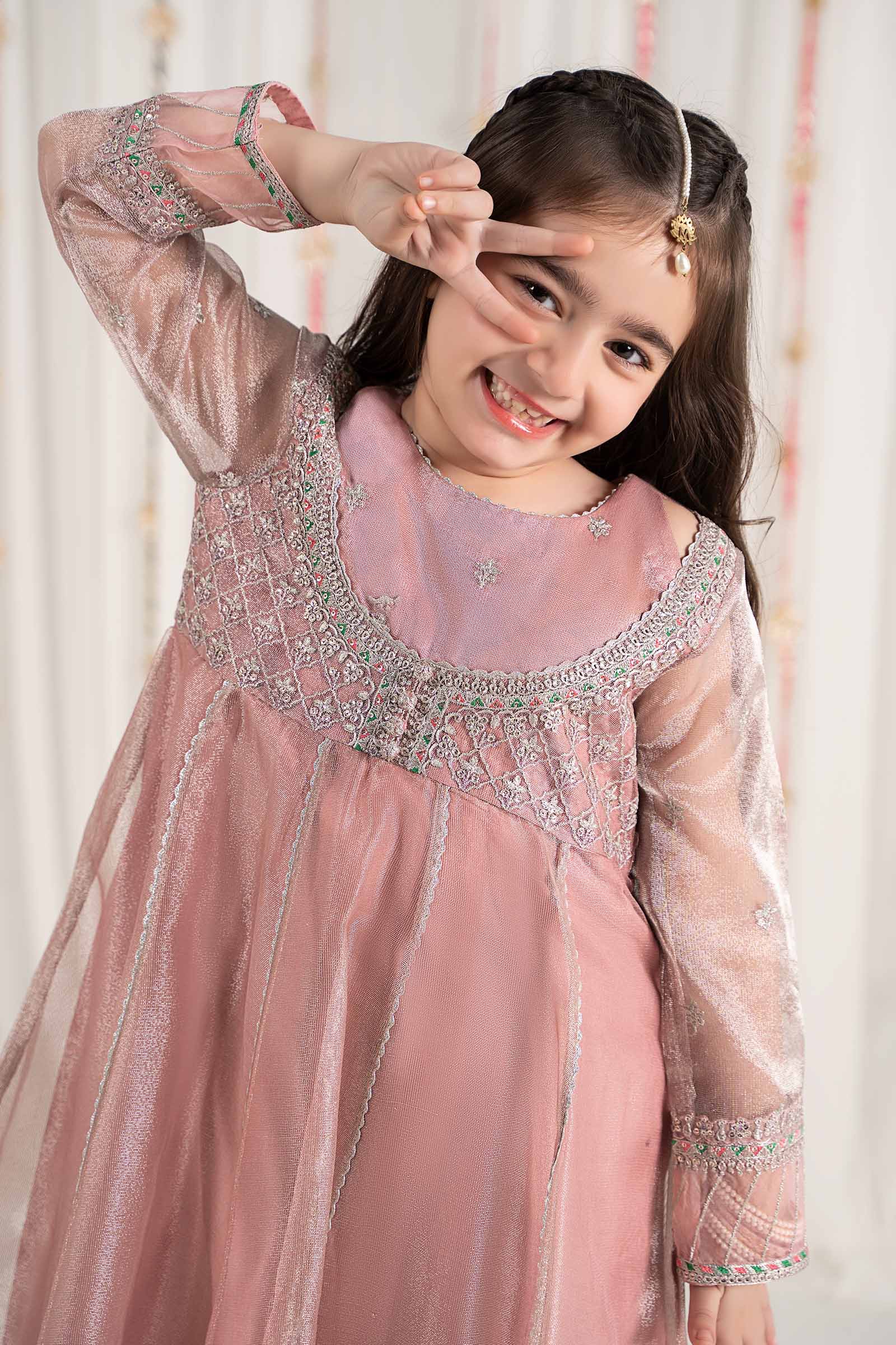 Maria B | 3 Piece Embroidered Zari Net Suit | MKS-EF25-01 - by - Libasekhas UK - Registered Vendor of : Maria B - 100% Original Designer Dresss