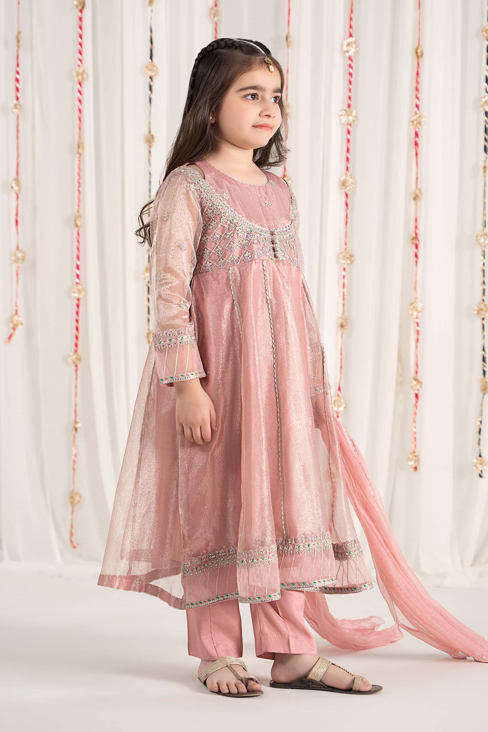 Maria B | 3 Piece Embroidered Zari Net Suit | MKS-EF25-01 - by - Libasekhas UK - Registered Vendor of : Maria B - 100% Original Designer Dresss