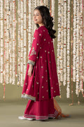 Maria B | 3 Piece Embroidered Raw Silk Suit | MKS-EF25-07 - by - Libasekhas UK - Registered Vendor of : Maria B - 100% Original Designer Dresss