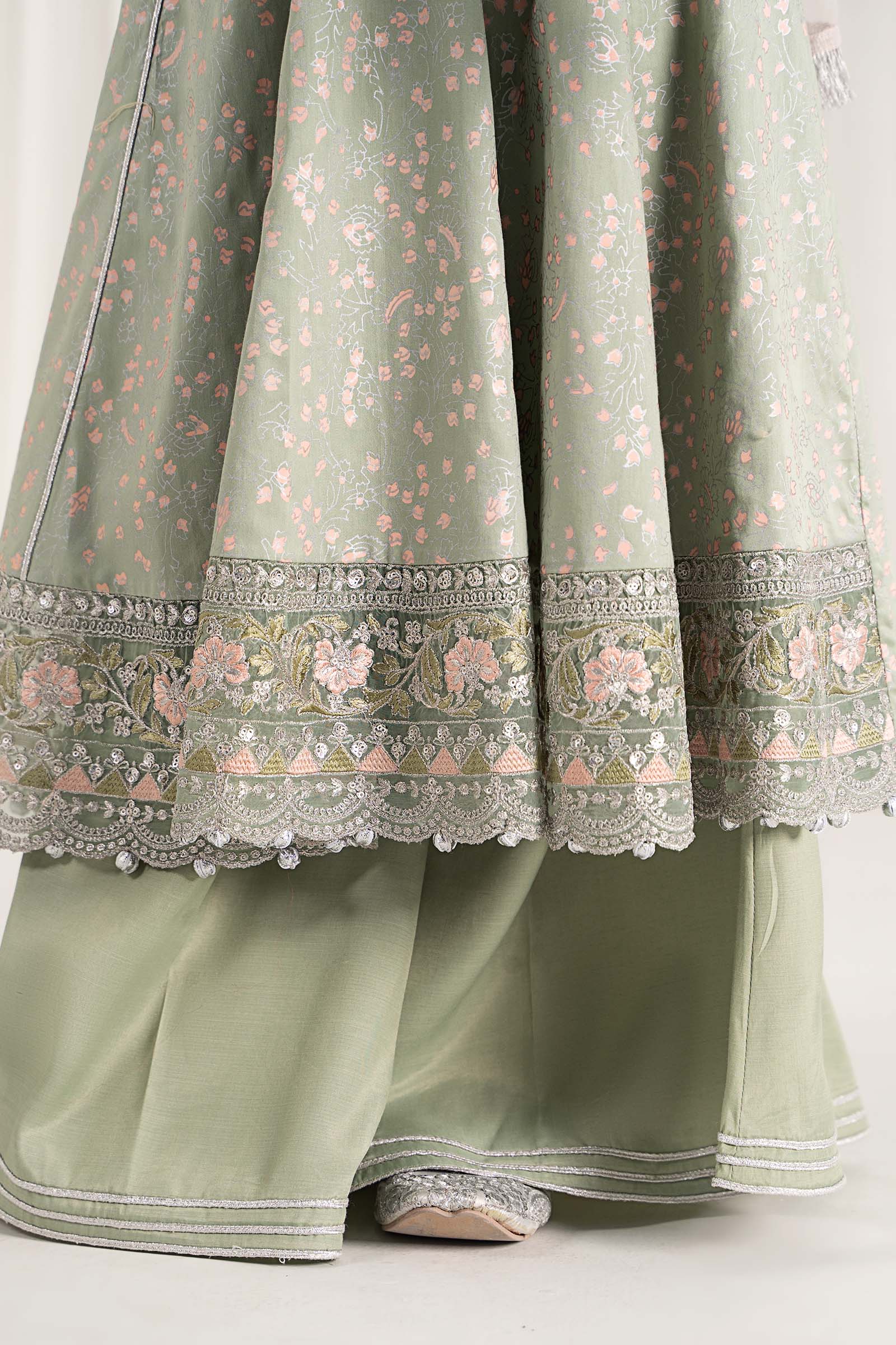 Maria B | 3 Piece Embroidered Cotton Satin Suit | MKS-EF25-08 - by - Libasekhas UK - Registered Vendor of : Maria B - 100% Original Designer Dresss