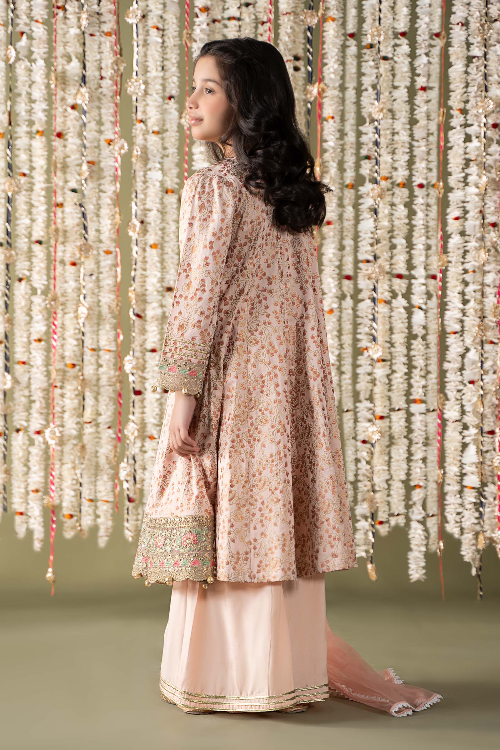 Maria B | 3 Piece Embroidered Cotton Satin Suit | MKS-EF25-08 - by - Libasekhas UK - Registered Vendor of : Maria B - 100% Original Designer Dresss